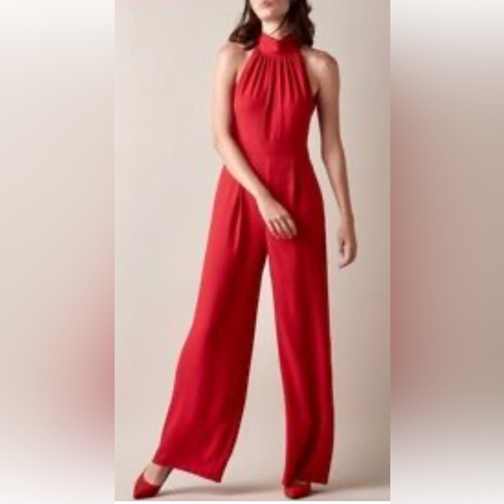Jason Wu Red Halter Jumpsuit